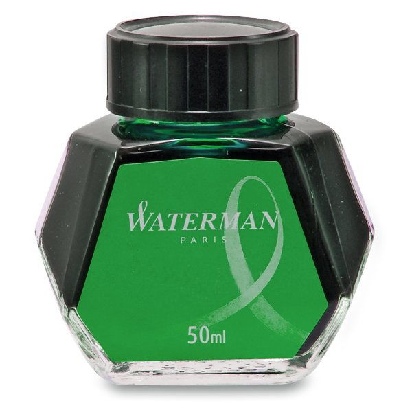 Psací potřeby - Lahvičkový inkoust Waterman zelený