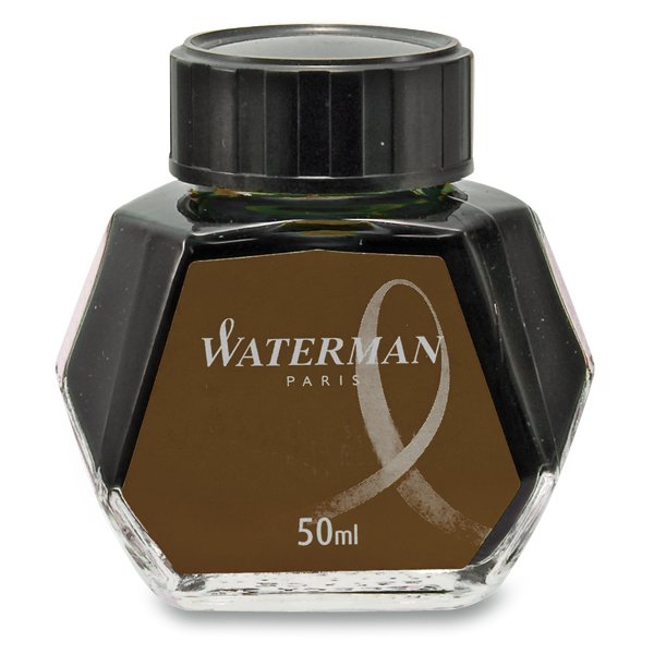 Psací potřeby - Lahvičkový inkoust Waterman hnědý