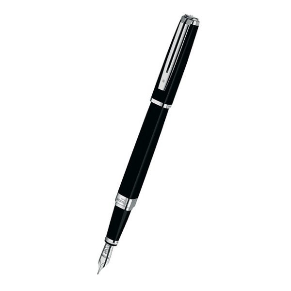 Psací potřeby - Waterman Exception Slim Black Lacquer ST hrot M