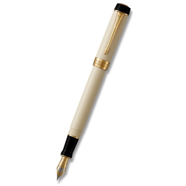Psací potřeby - Parker Duofold Classic Ivory & Black GT hrot F