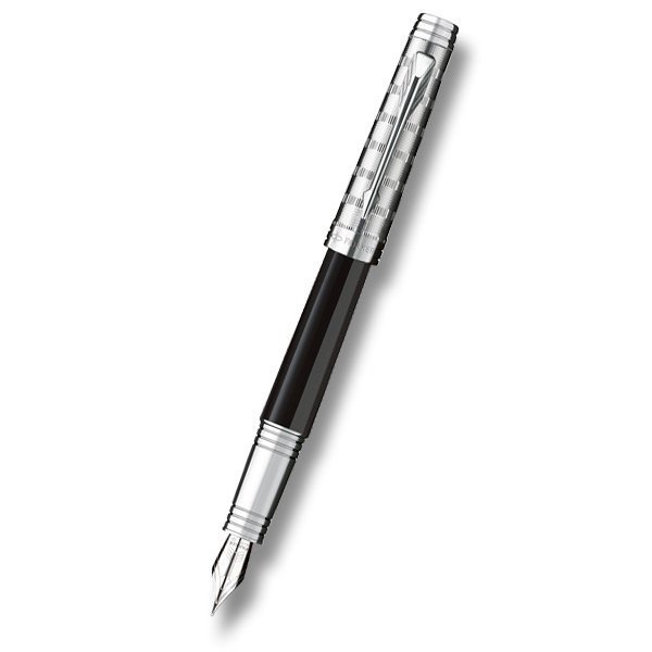Psací potřeby - Parker Premier Custom Tartan Black ST plnicí pero, hrot F
