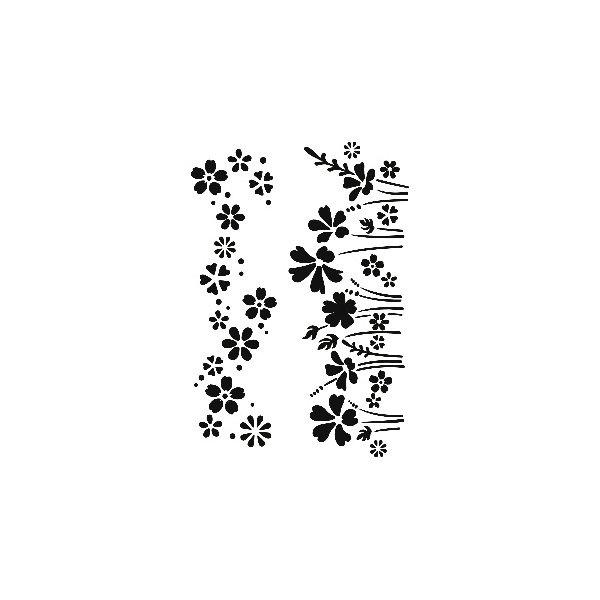 Školní a výtvarné potřeby - Plastová šablona Cadence Květinová louka