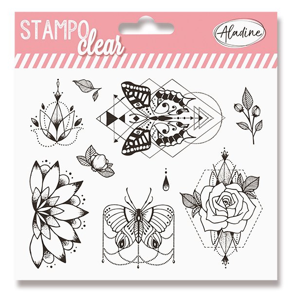 Školní a výtvarné potřeby - Razítka gelová Stampo Clear Pivoňka