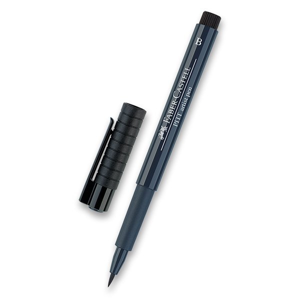 Psací potřeby - Popisovač Faber-Castell Pitt Artist Pen Brush - modré odstíny 157