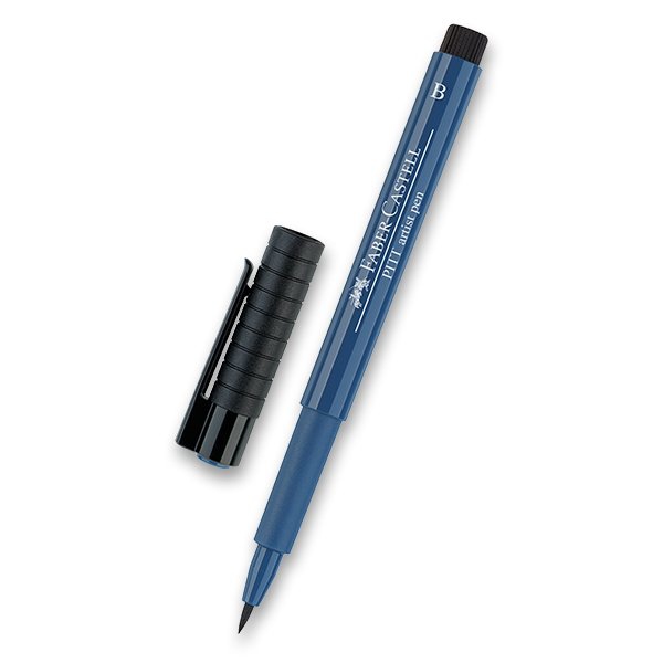 Psací potřeby - Popisovač Faber-Castell Pitt Artist Pen Brush - modré odstíny 247