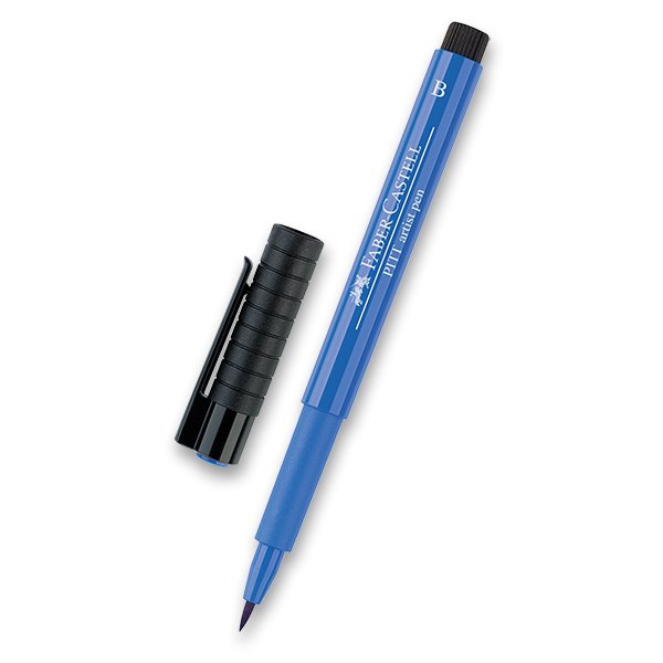 Psací potřeby - Popisovač Faber-Castell Pitt Artist Pen Brush - modré odstíny 143