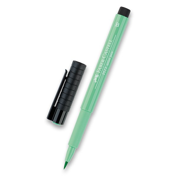 Psací potřeby - Popisovač Faber-Castell Pitt Artist Pen Brush - zelené odstíny 162