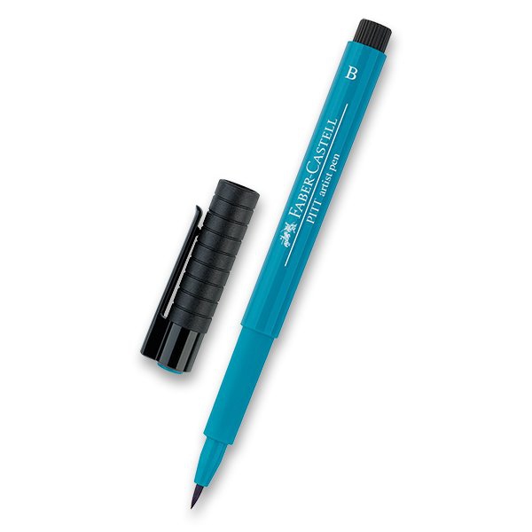 Psací potřeby - Popisovač Faber-Castell Pitt Artist Pen Brush - zelené odstíny 153