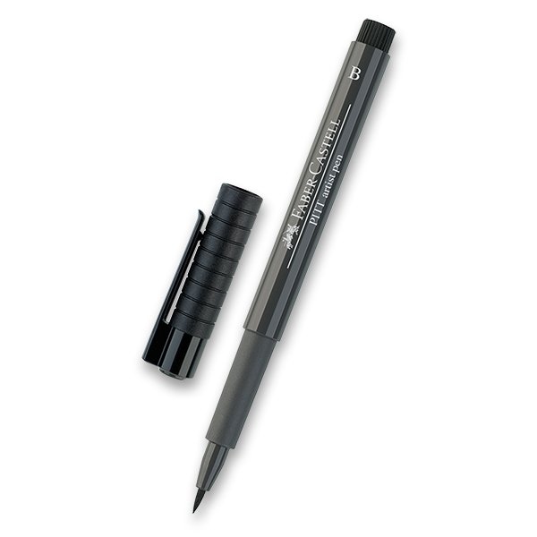 Psací potřeby - Popisovač Faber-Castell Pitt Artist Pen Brush - černé a šedé odstíny 274