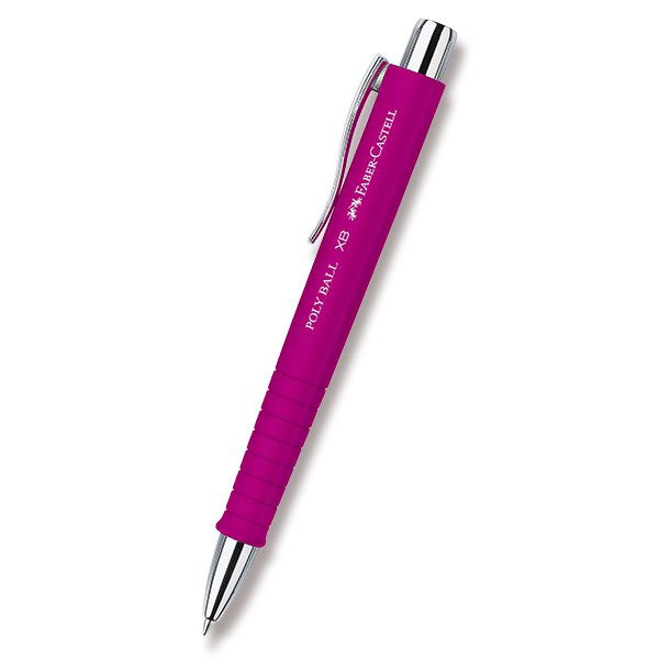 Psací potřeby - Kuličková tužka Faber-Castell 241 Poly Ball XB růžová