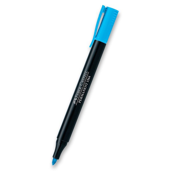 Psací potřeby - Popisovač Faber-Castell Slim Permanent Marker sv. modrý
