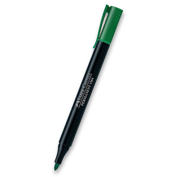 Psací potřeby - Popisovač Faber-Castell Slim Permanent Marker zelený