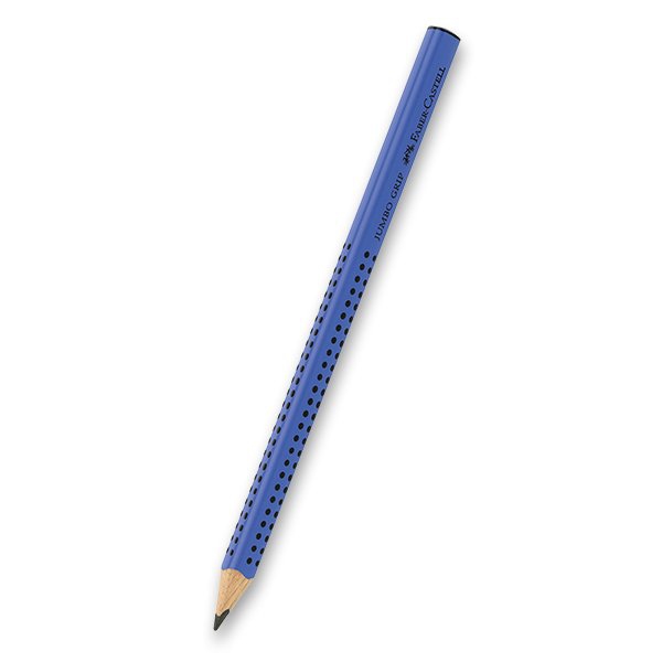 Psací potřeby - Grafitová tužka Faber-Castell Grip Jumbo modrá, tvrdost B