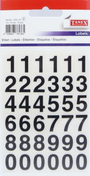 Papír tiskopisy - Etikety čísla STC-417 10x15 72ks