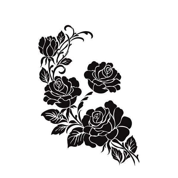 Školní a výtvarné potřeby - Plastová šablona Cadence Růže 2