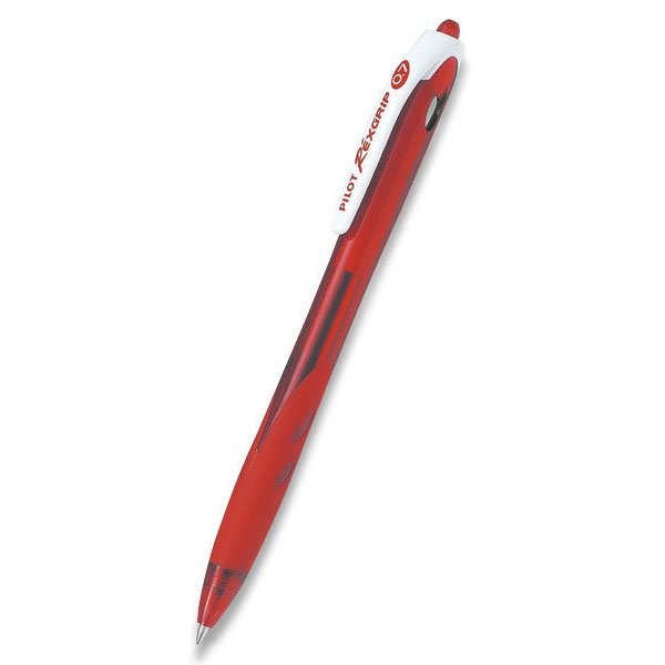 Psací potřeby - Kuličková tužka Pilot 2905 RéxGrip Begreen červená