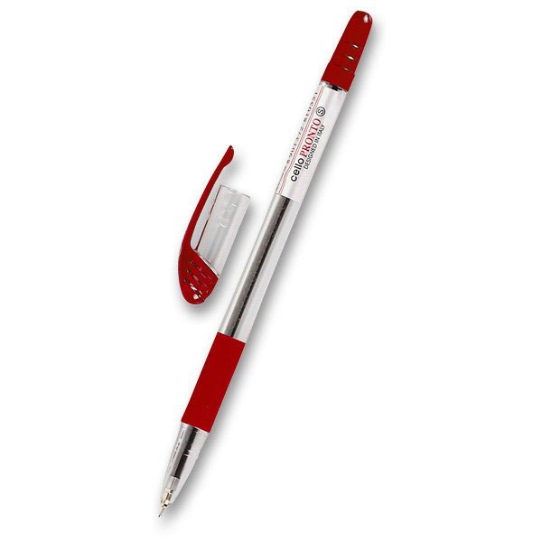 Psací potřeby - Kuličková tužka Cello Pronto červená
