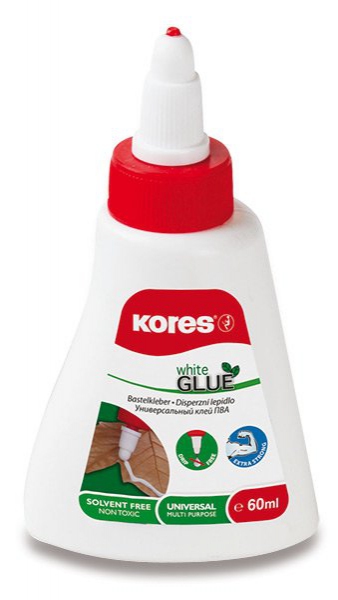 Kancelářské potřeby - Tekuté disperzní lepidlo Kores White glue 60 ml