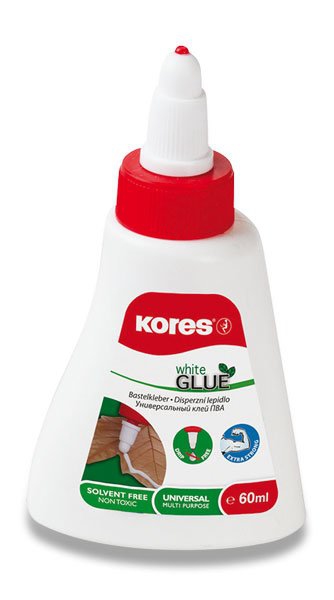Kancelářské potřeby - Tekuté lepidlo Kores White glue 250 ml
