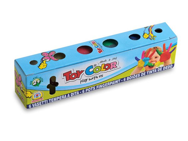 Školní a výtvarné potřeby - Prstové barvy Toy Color 6 barev, 25 ml