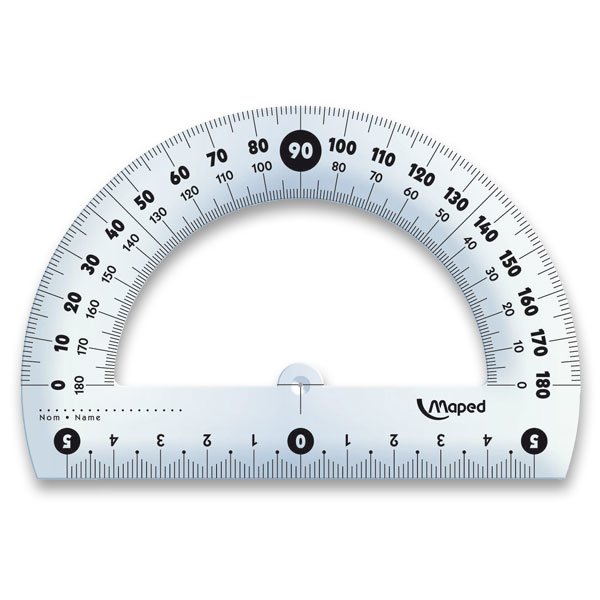 Školní a výtvarné potřeby - Úhloměr Maped Essentials 180°