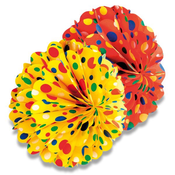 Školní a výtvarné potřeby - Papírová koule Honey průměr 28 cm, mix barev