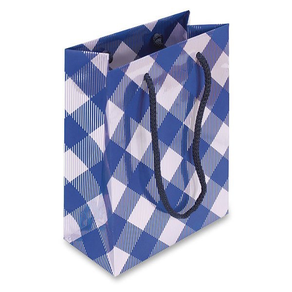 Obalový materiál - Dárková taška Premium Blue 170 x 60 x 220 mm