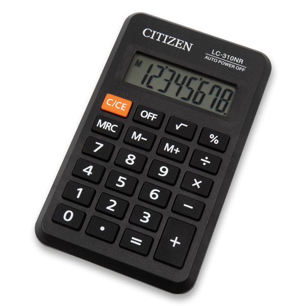 Kancelářské potřeby - Kapesní kalkulátor Citizen LC-310N