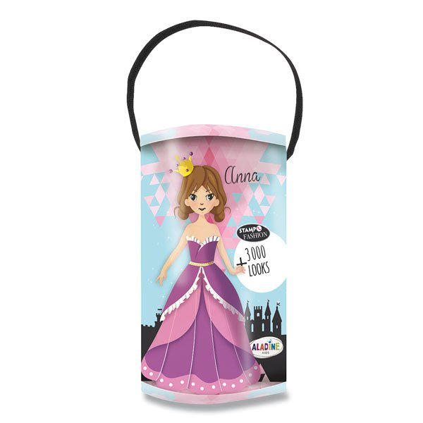 Školní a výtvarné potřeby - Razítka Aladine Stampo Fashion - Princezny základní sada, 20 razítek