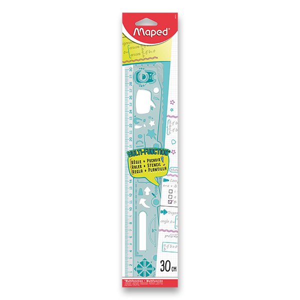 Školní a výtvarné potřeby - Pravítko Maped GeoNotes 30 cm, mix barev