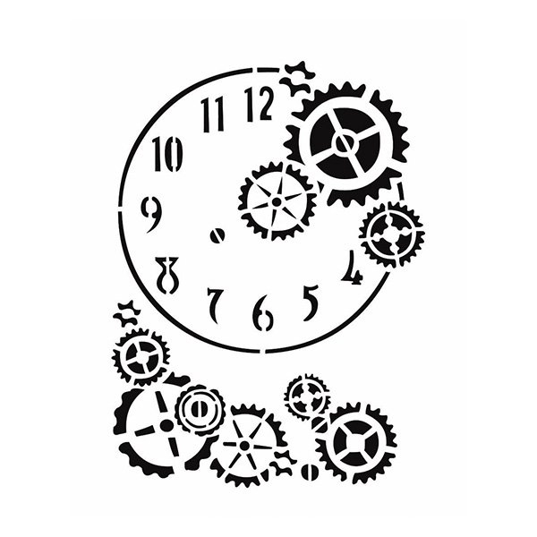 Školní a výtvarné potřeby - Plastová šablona Cadence Hodiny