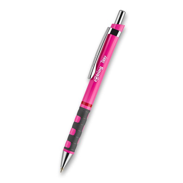 Psací potřeby - Kuličková tužka Rotring Tikky Neon růžová