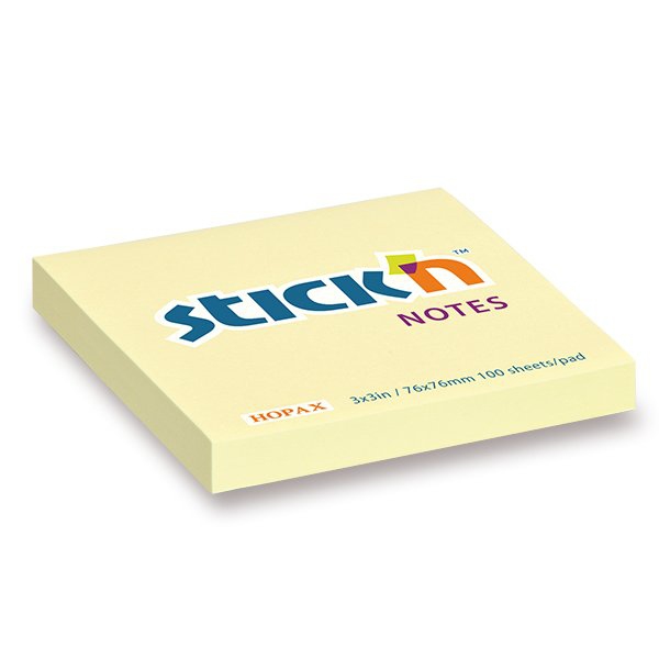 Papír tiskopisy - Samolepicí bloček Hopax Stick’n Notes 76 x 76 mm