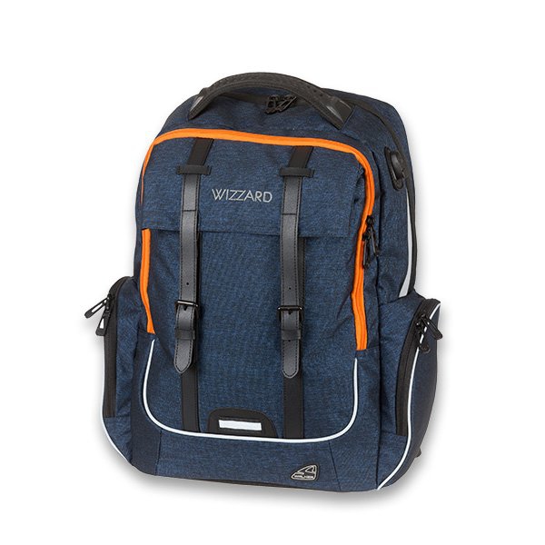 Školní a výtvarné potřeby - Školní batoh Walker Academy Wizzard Dark Blue Melange