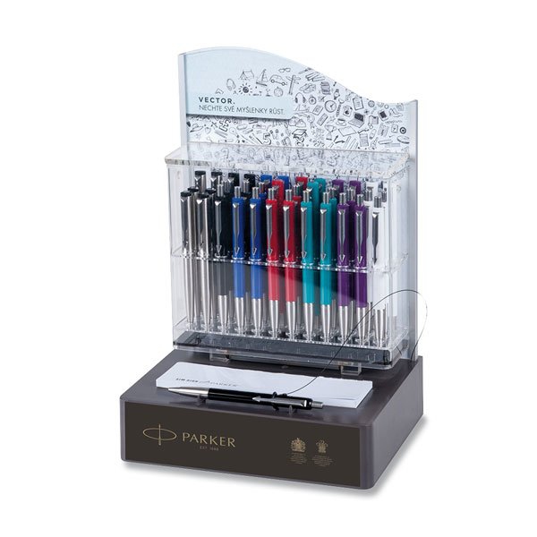 Psací potřeby - Parker Royal Vector stojánek, 36 ks
