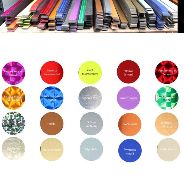 Kancelářské potřeby - Magnetický pásek 2.sada barev 20 ks