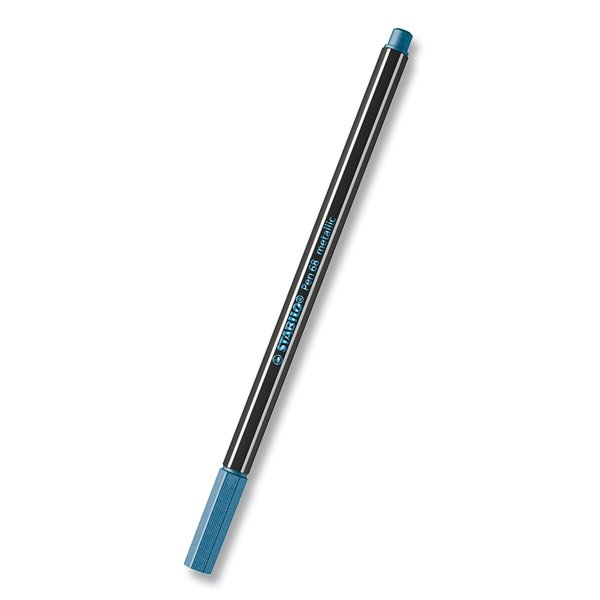 Psací potřeby - Fix Stabilo Pen 68 metallic metalická modrá