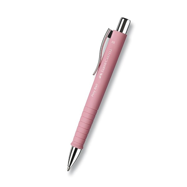 Psací potřeby - Kuličková tužka Faber-Castell Poly Ball sv. růžová