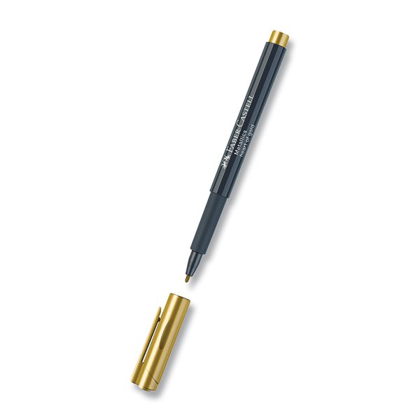 Psací potřeby - Popisovač Faber-Castell Pitt Artist Pen Metallic zlatá