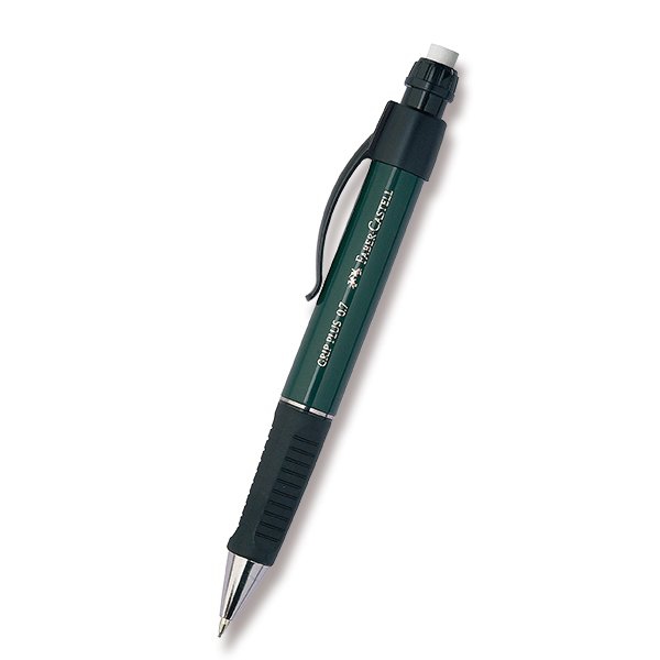 Psací potřeby - Mechanická tužka Faber-Castell Grip Plus 0,7 mm metalická zelená