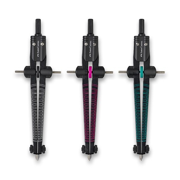 Psací potřeby - Kružítko Faber-Castell Quick Set Compass Twister 2020 mix barev