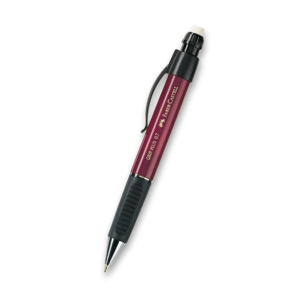 Psací potřeby - Mechanická tužka Faber-Castell Grip Plus 0,7 mm metalická červená