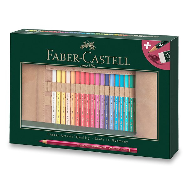Psací potřeby - Pastelky Faber-Castell Polychromos pouzdro, 30 barev