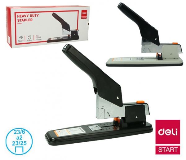 Kancelářské potřeby - Sešívačka velkokapacitní celokovová DELI E0399