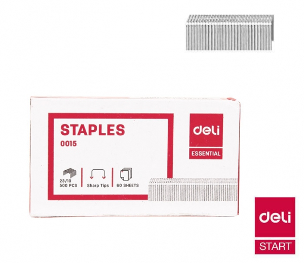 Kancelářské potřeby - Kancelářské spojovače 23/10 velkokapacitní DELI E0015