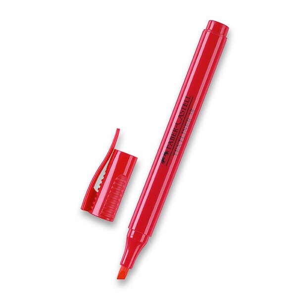 Psací potřeby - Zvýrazňovač Faber-Castell Textliner 38 červený