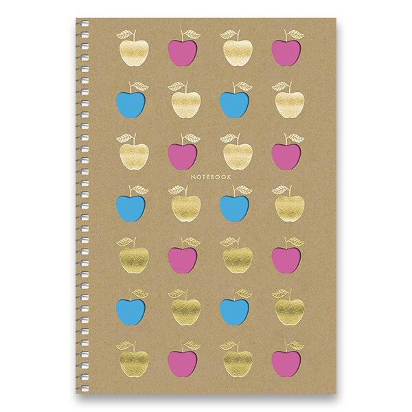 Papír tiskopisy - Kroužkový blok Shkolyaryk Multiples A5, čistý, 96 listů, mix motivů