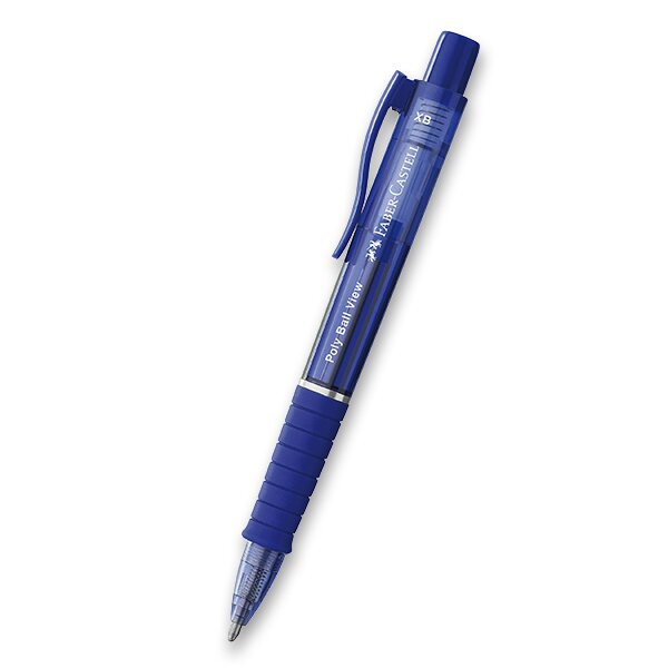 Psací potřeby - Kuličková tužka Faber-Castell Poly Ball View XB, výběr barev modrá