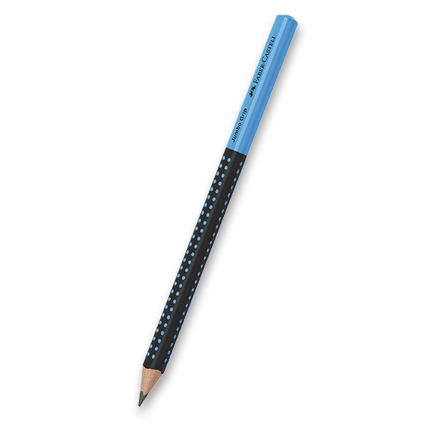Psací potřeby - Grafitová tužka Faber-Castell Grip Jumbo Two Tone tvrdost HB, výběr barev černá/modrá