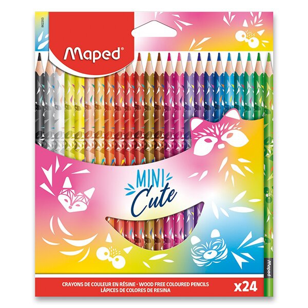 Psací potřeby - Pastelky Maped Color´Peps Mini Cute 24 barev